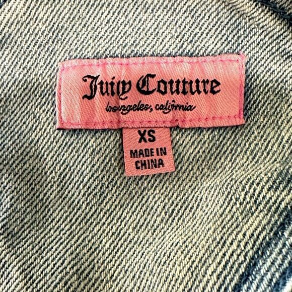 Juicy Couture Light Indigo Wide Leg Overalls with Release Hem New! - Picture 12 of 12